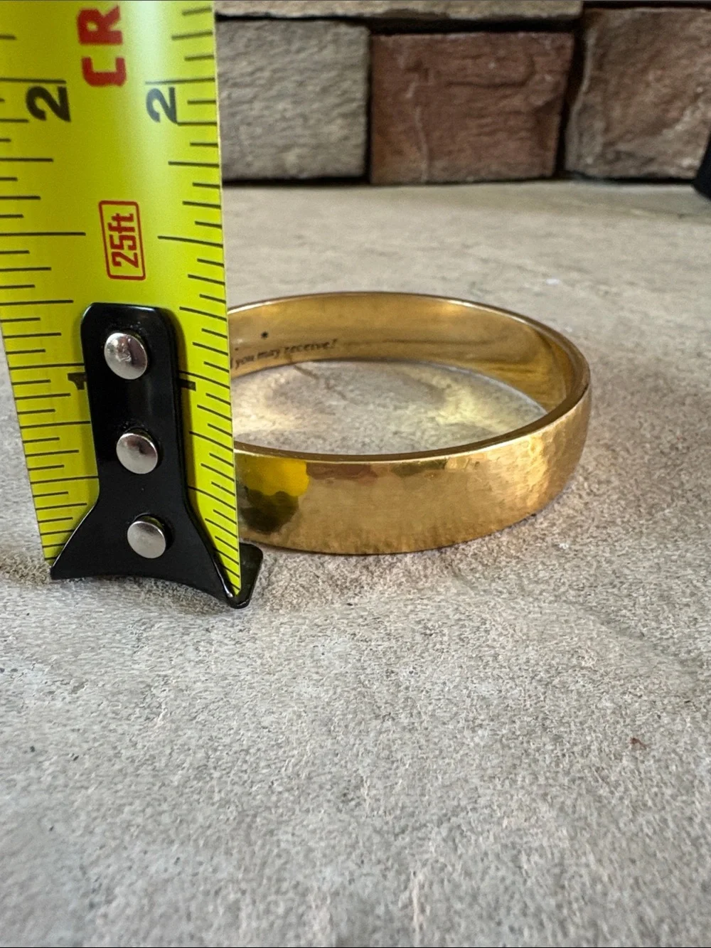 Brighton gold tone hammered bracelet